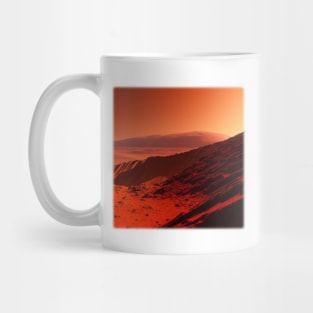 Mars Scene - AI-Generated Image Mug